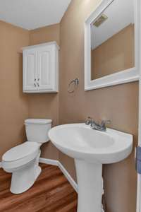 Bedroom 2 has private half bath