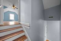 Stairs to bonus/4th bedroom