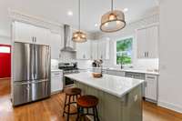 Whip up your favorites in this sun-soaked kitchen with style to spare.