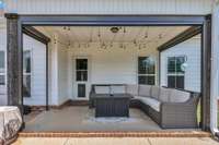 Covered patio with remote-controlled shades allows more privacy or just get the sun out of your eyes with a click! Each side operates independently.