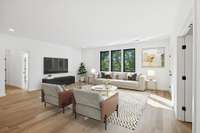 Upstairs Bonus Room - digital staging