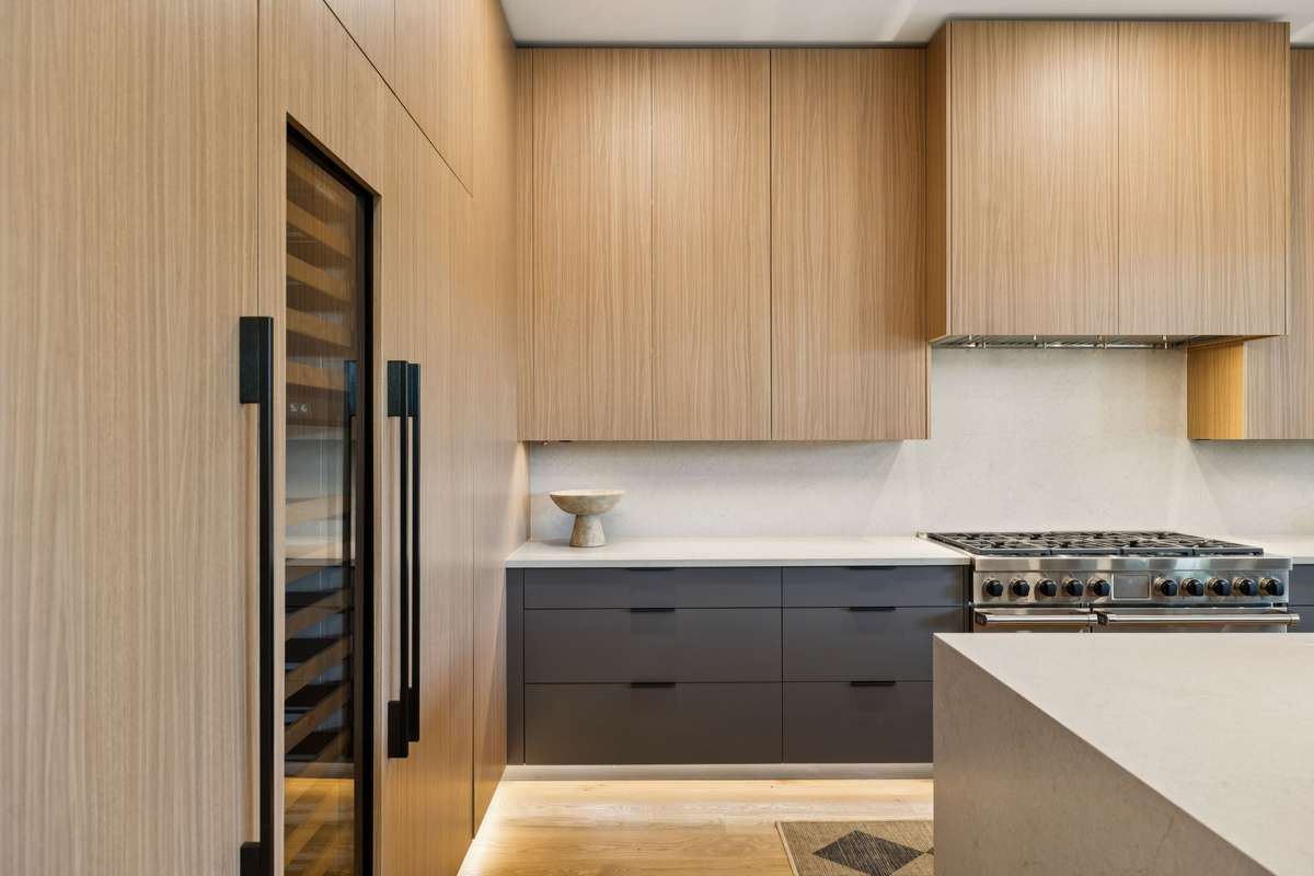 Sub Zero Wine Column with Refrigerator and Freezer Columns