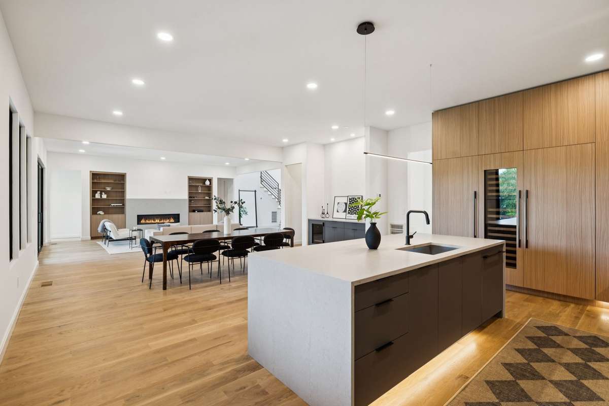 Quartz Countertops and Island