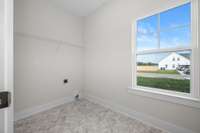 Utility room at back of kitchen