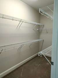 Master bedroom. New carpets and fresh paint with walk-in closet and large, accessible bathroom.