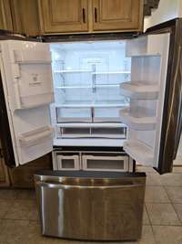 Refrigerator remains with home