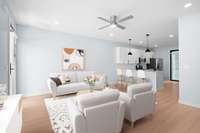 Virtually Staged Image - Model home, some features and layout may differ.