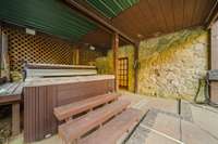 Unwind in your hot tub for a spa-like backyard escape. Privacy, relaxation, and serenity await—what are you waiting for?