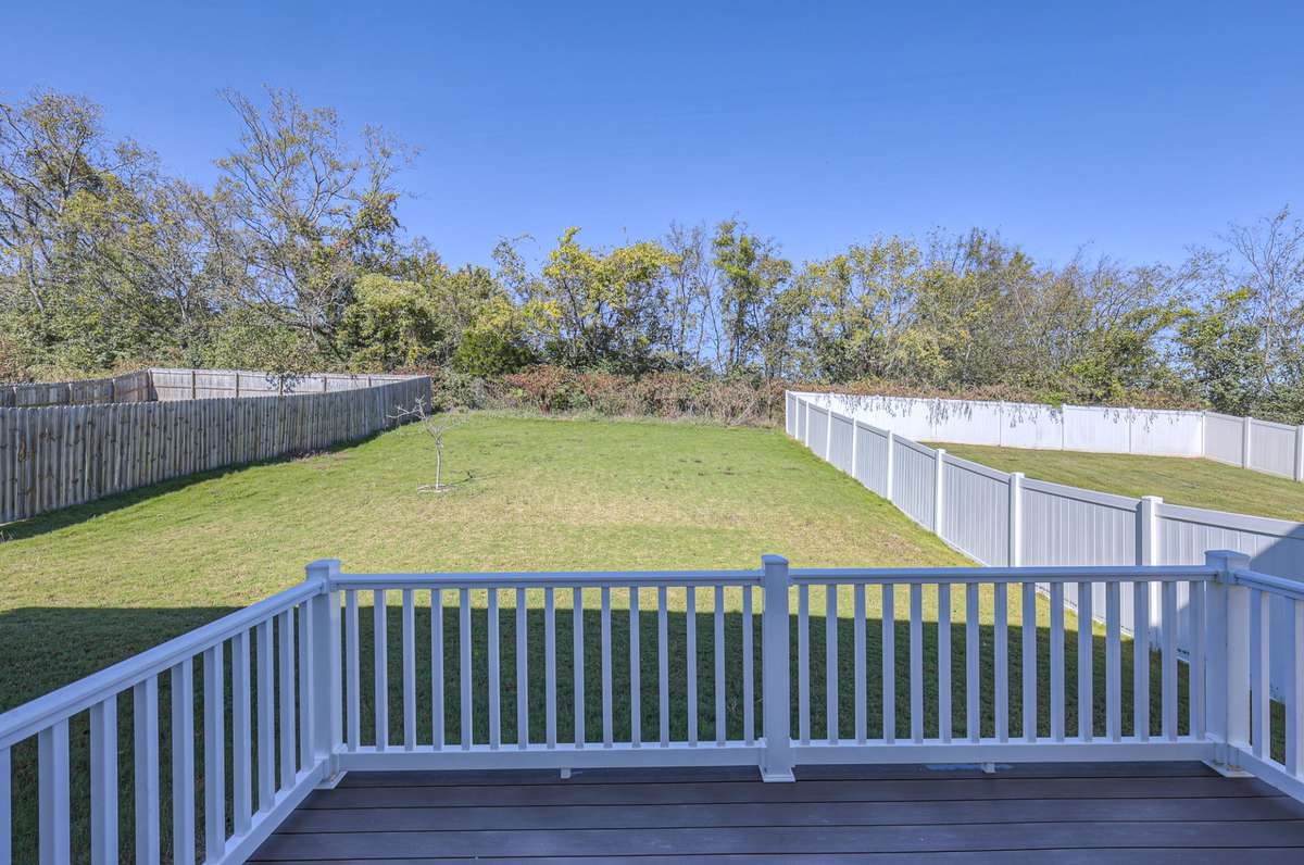 Gorgeous backyard with a great deck for outdoor enjoyment.