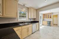 Enjoy an expanded eat-in area with space to set up a breakfast coffee bar with under counter wine cooler