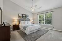 Virtual staged bedroom