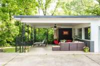 Seller used to keep her Airstream on this parking pad.