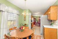 A breakfast nook is located convenient to the garage entrance and laundry.  This could be a great flex space to meet your needs.