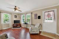 Bonus room with tons of natural light and newer flooring