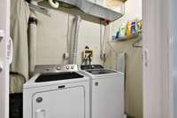 Laundry room 1 --- but this home has a second laundry closet as well!  Use them both to make laundry day a  breeze.