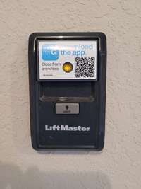 Garage door opener works with cell phone on app too!