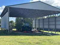 Hay barn can be used for additional event and family parking