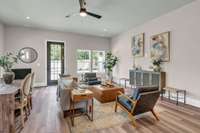 Natural Light and Dining Area