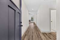 Entry foyer with LVP flooring