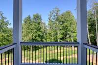 view from floating deck