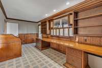 Lots of built-ins for the home office
