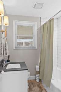 updated hall bathroom