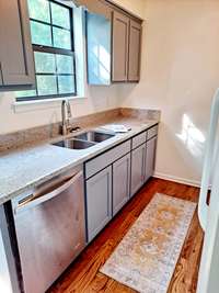 New Moen faucet, stainless dishwasher