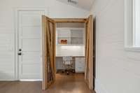 Guest apartment - one of two hidden desks