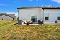 Whether you envision a cozy patio with outdoor furniture, a small garden or a safe play space for children or pets, the yard adapts to your lifestyle.