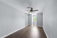 One of 2 second floor bedrooms