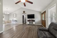 Spacious Great Room pictured as is