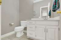 Guest bath on first floor.