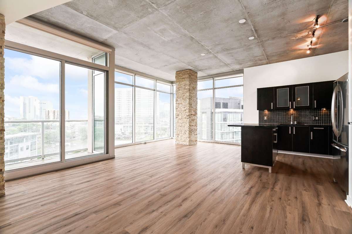 Kitchen Island is movable if you want to have more space for your living room layout.