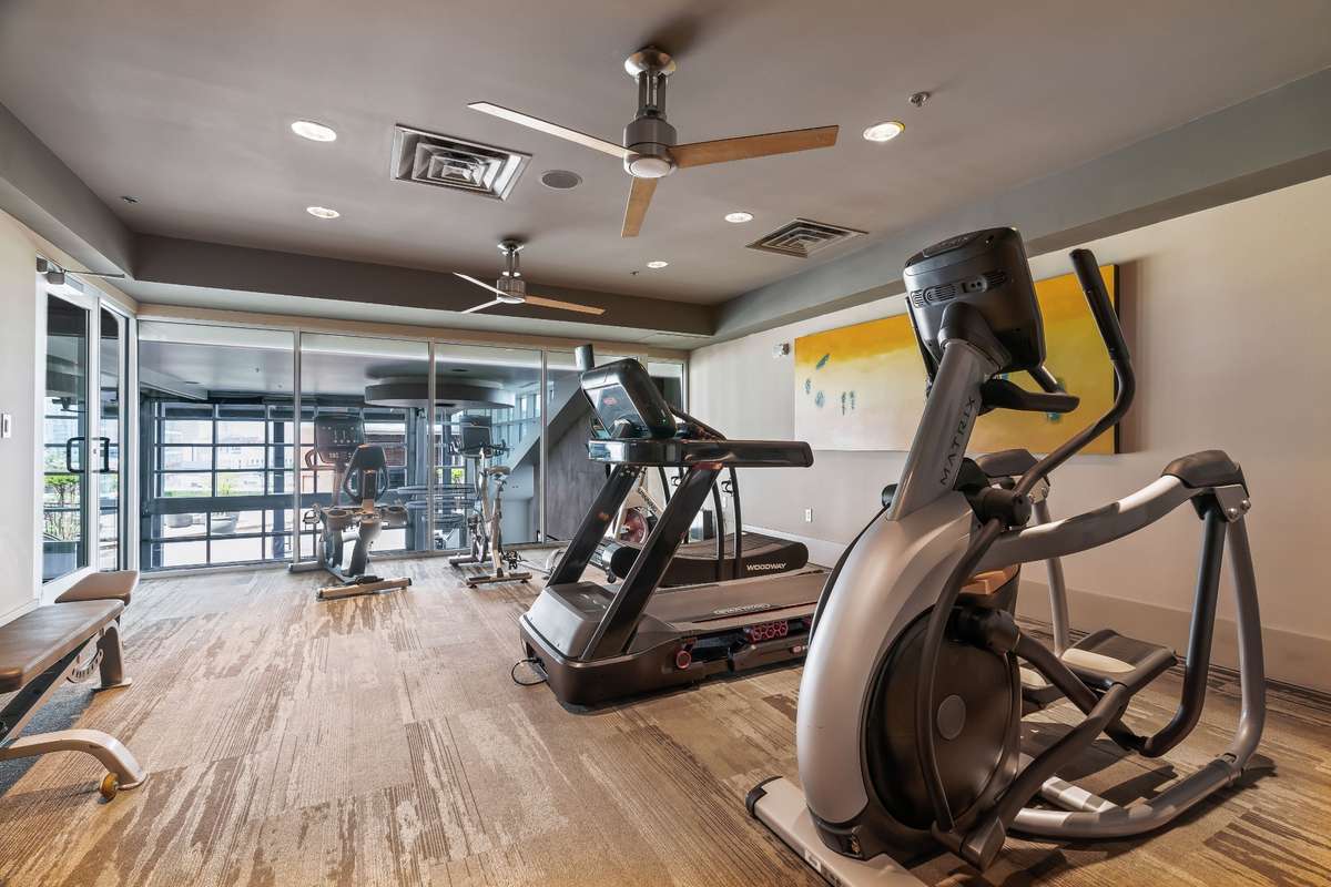 A second workout gym is located above the Ulta Lounge
