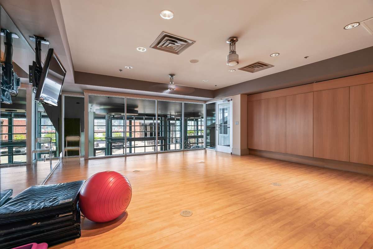 A Yoga Studio is located opposite the second workout gym and above the Ultra Lounge.