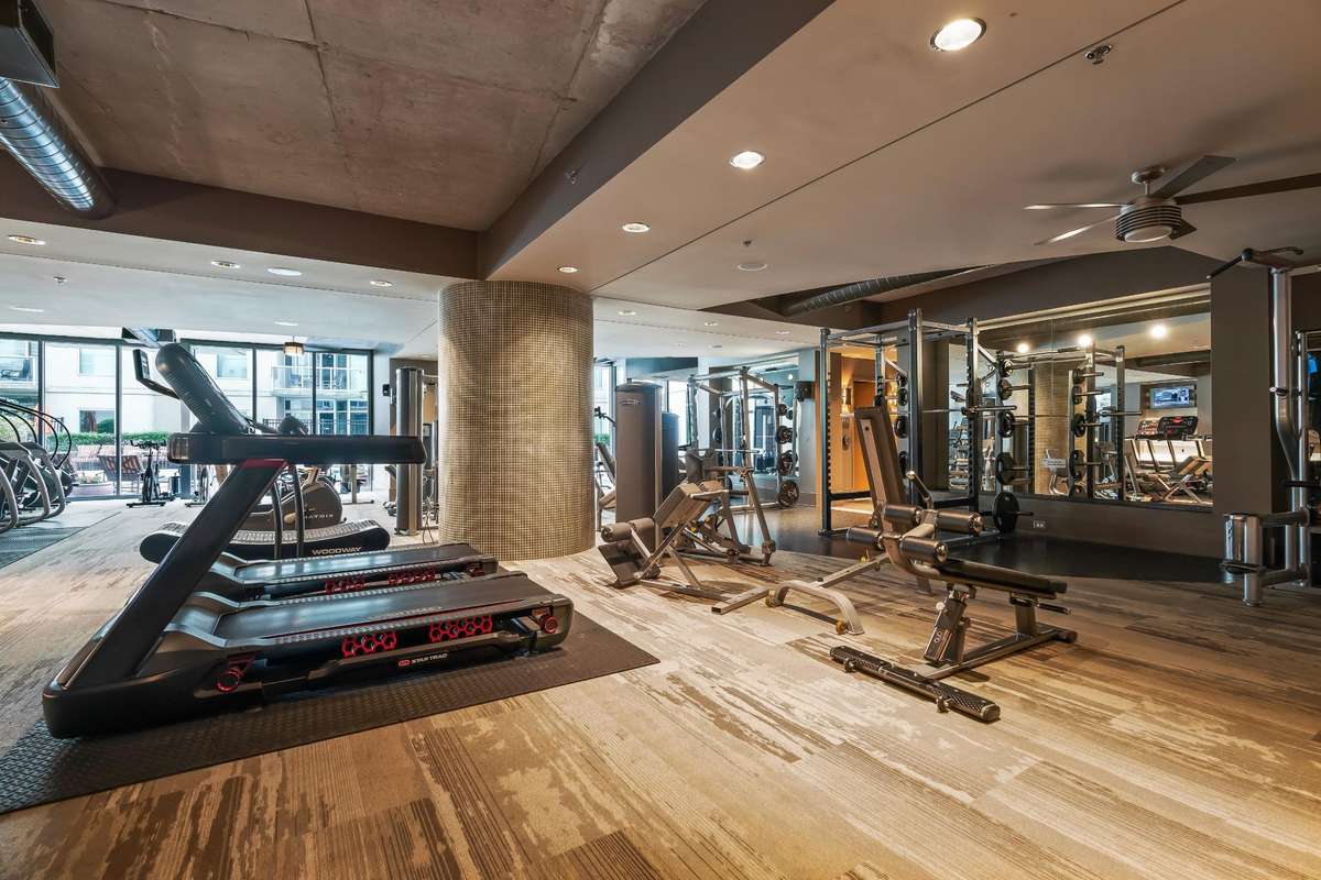 Another view of the oversized state-of-the-art Fitness Center.