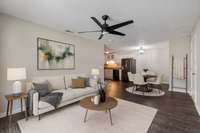 This photo is virtually staged