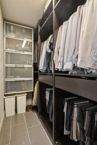 Primary custom closet built-ins