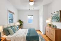 Primary Bedroom Virtually Staged