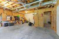 Lots of unfinished area in the basement for expansion or storage.