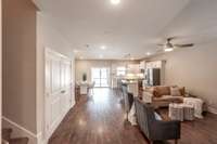 The open floor plan offers plenty of room for multiple furniture layouts to suit your lifestyle.