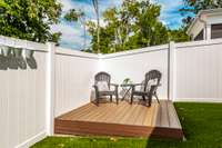 This backyard is thoughtfully designed for easy upkeep, giving you more time to enjoy it.