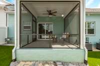 Enjoy your morning coffee and evening beverages as you relax right here.