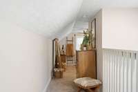 Hallway to bedroom #3, upstairs. Being used as the primary bedroom.