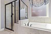 Ceramic Tile around Tub & Shower