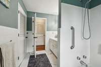 Hall bath with great storage