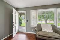 Front door entry into formal living room