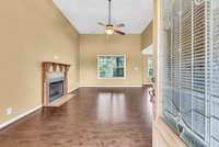 Step inside to beatiful hardwoods.