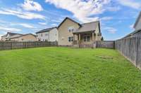 Plenty of space with privacy fence.