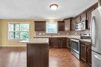 Plenty of space & flows nicely into the dining area and living room.